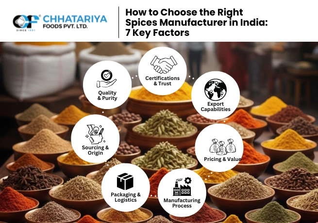 How to Choose the Right Spices Manufacturer in India: 7 Key Factors