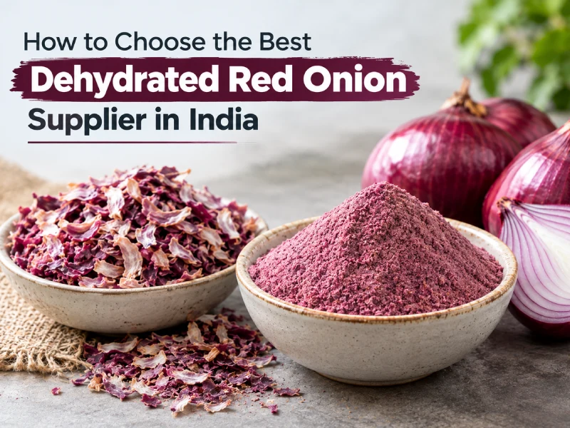Dehydrated Red Onion Supplier in India